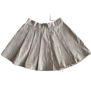 WINDSOR STORE Womens Size Small Beige Pleated Tennis Skater Skirt - New with Tag